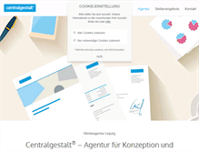 Tablet Screenshot of centralgestalt.de